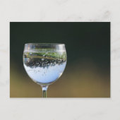 Glas met drink. briefkaart (Voorkant)