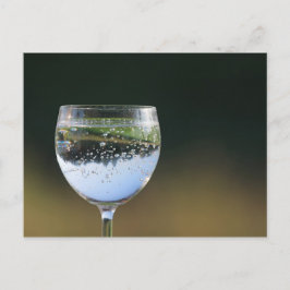 Glas met drink. briefkaart