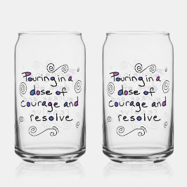 Glas met een dosis moed