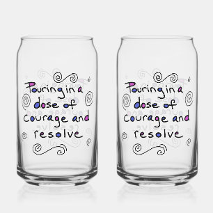 Glas met een dosis moed