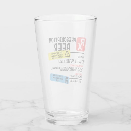 Glas met gepersonaliseerde presentatie (Achterkant)