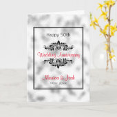 Glas met grijze en witte grond kaart (Gele Bloem)