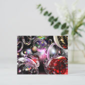 Glas met kleur briefkaart (Staand voorkant)