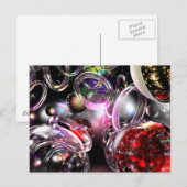 Glas met kleur briefkaart (Voorkant / Achterkant)