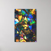 Glas met kleur canvas afdruk (Voorkant)