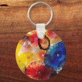 Glas met kleur sleutelhanger (Voorkant)