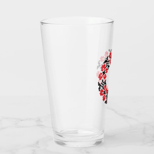 Glas met Oekraïens ontwerp (Rechts)