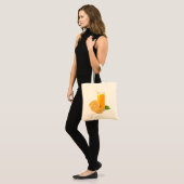 Glas met oranje sap tote bag (Voorkant (model))