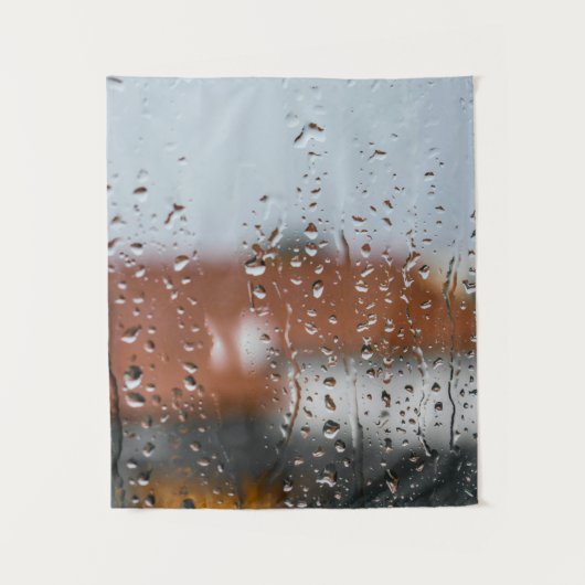 Glas met regenstang wandkleed (Voorkant)