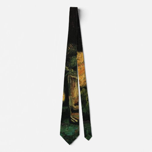 Glas met rozen door Vincent van Gogh Stropdas (Voorkant)