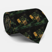 Glas met rozen door Vincent van Gogh Stropdas (Opgerold)