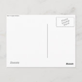 Glas met water en droog ijs briefkaart (Achterkant)