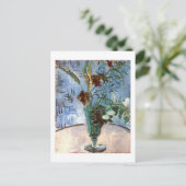 Glas met wilde bloemen, Van Gogh Fine Art Briefkaart (Staand voorkant)