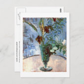 Glas met wilde bloemen, Van Gogh Fine Art Briefkaart (Voorkant / Achterkant)