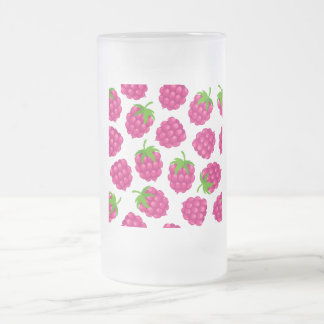 glas met zomer frambozenfruit matglas bierpul