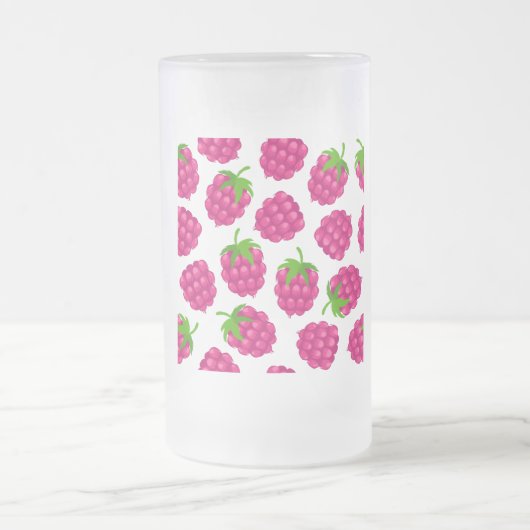 glas met zomer frambozenfruit matglas bierpul (Center)