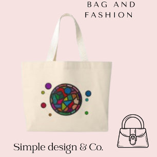 Glas Minimalistische Heilige Kleur Textuur Canvas  Grote Tote Bag