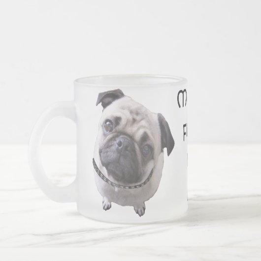 Glas "Mops" Matglas Koffiemok (Links)