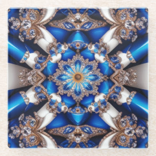 Glas onderzetter met Argentijnse kleuren