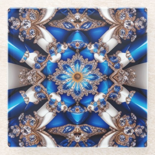 Glas onderzetter met Argentijnse kleuren (Voorkant)