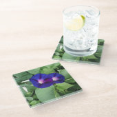 Glas Onderzetter met Floral Afbeelding (Schuin)