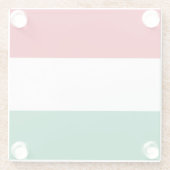 Glas onderzetter met Hongaarse vlag (Achterkant)
