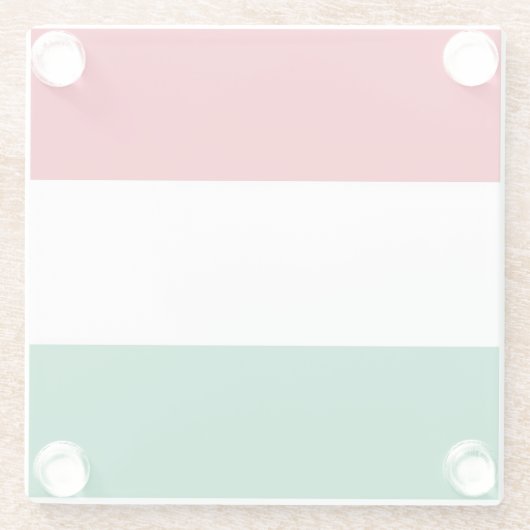Glas onderzetter met Hongaarse vlag (Achterkant)