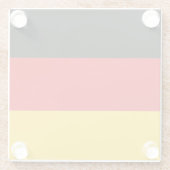 Glas onderzetter met vlag van Duitsland (Achterkant)