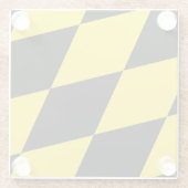 Glas onderzetter met vlag van München, Beieren (Achterkant)