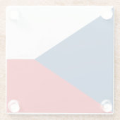 Glas onderzetter met vlag van Tsjechië Glazen Onderzetter (Achterkant)