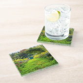 Glas onderzetter, Monet Grande Allee, Monet's Gard Glazen Onderzetter (Schuin)