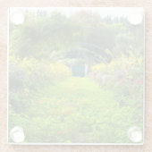 Glas onderzetter, Monet Grande Allee, Monet's Gard Glazen Onderzetter (Achterkant)