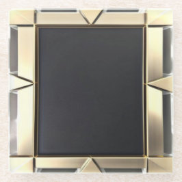 Glas Onderzetter/Neo Goud/Onderzetter Glazen Onderzetter