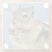 Glas Onderzetter van gouden bolling (Achterkant)