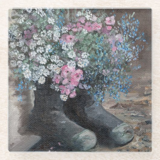 Glas Onderzetter van Wellies (Voorkant)