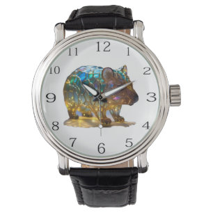 Glas Opalised Australische Combat, Horloge