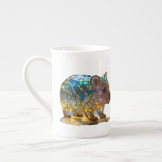Glas Opalised Australische Combat, Porselein Kop (Links)