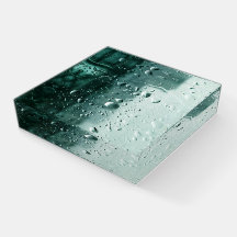 Glas Papier Gewicht Waterdruppels