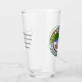 Glas Pint Glas met Kano Trails Coed Patch (Rechts)