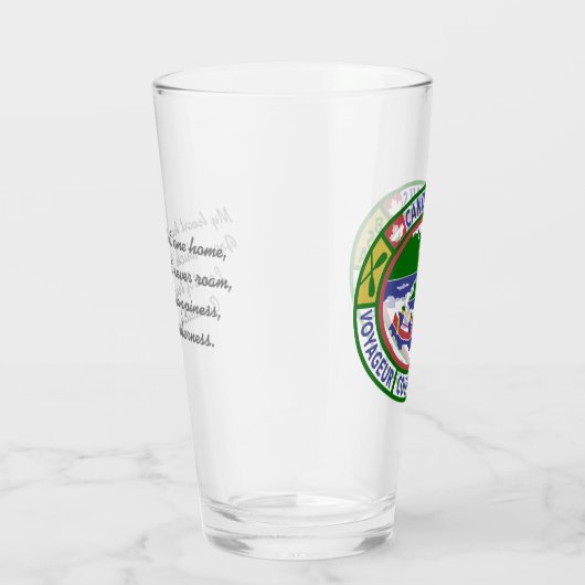 Glas Pint Glas met Kano Trails Coed Patch (Rechts)