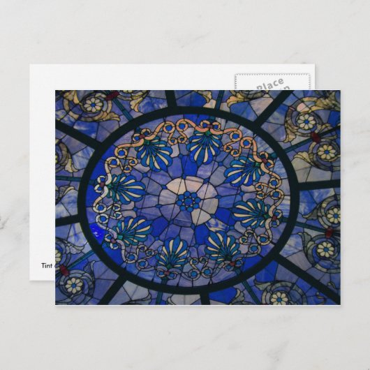 glas plafond briefkaart (Voorkant / Achterkant)