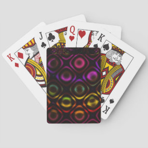 Glas Rainbow Fractal Art Pokerkaarten