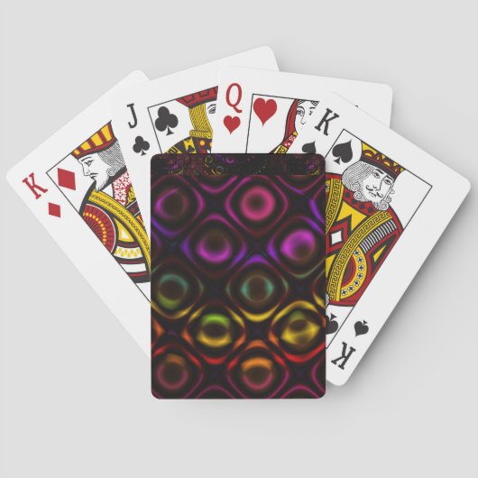 Glas | Rainbow Fractal Art Pokerkaarten (Achterkant)