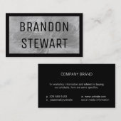 Glas | Rand (zwart) Visitekaartje (Voorkant / Achterkant)