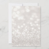 Glas Rode Kardinaal Holly Berry Bokeh Kerstmis Kaart (Achterkant)