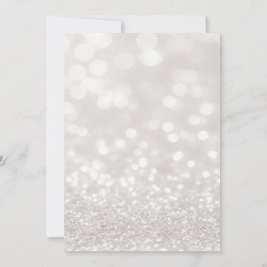 Glas Rode Kardinaal Holly Berry Bokeh Kerstmis Kaart (Achterkant)