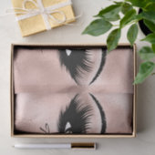 Glas Roos Goud Metallic Wimpers Dank je Tissuepapier (Geschenk)