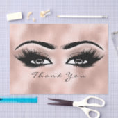 Glas Roos Goud Metallic Wimpers Dank je Tissuepapier (Craft)