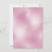 Glas Roze Pastel Confetti Parels Vrijgezellenfeest Kaart (Achterkant)