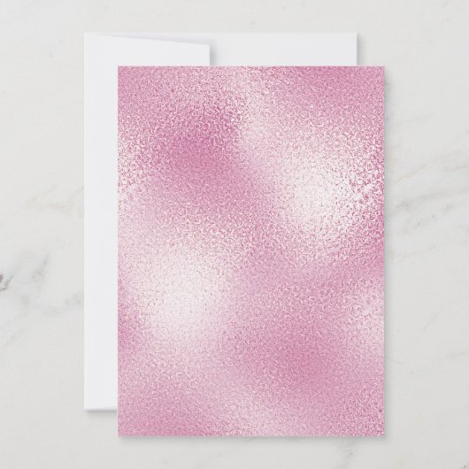 Glas Roze Pastel Confetti Parels Vrijgezellenfeest Kaart (Achterkant)